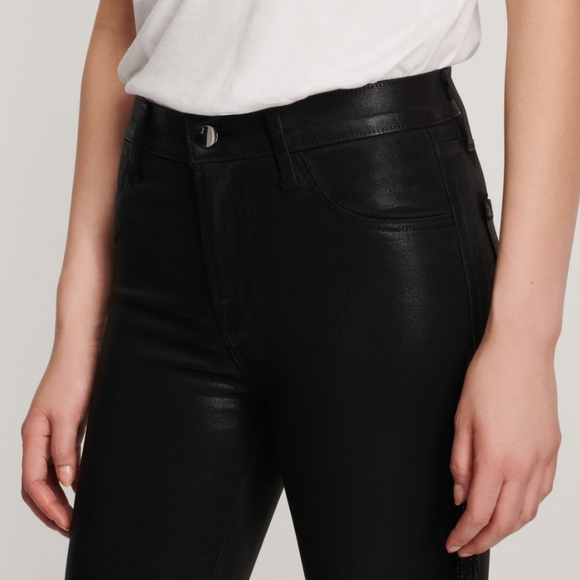 NWT J Brand X Halpern Maria High Rise Coated Skinny - Picture 5 of 7